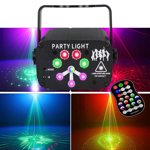 Лазерный диско-светильник LINYEE RGB