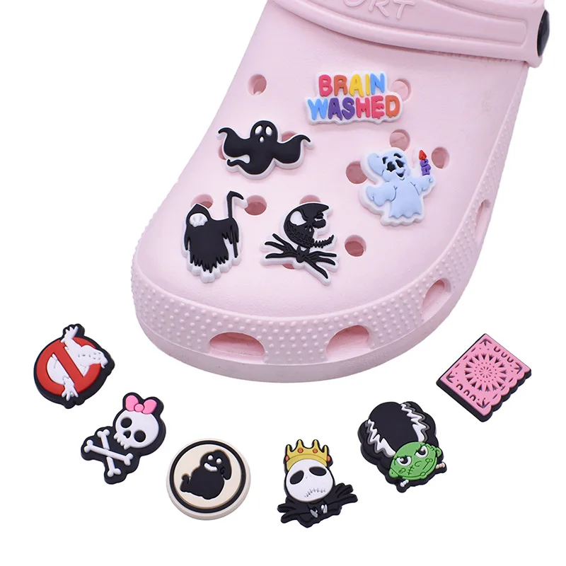 

Hot Sale 10/25PCS Mixed Shoe Charms Accessories Black Girl Magic PVC Shoe Decoration for Croc Kids Party X-mas Gifts