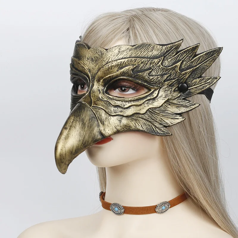 Маска с орлом полумаска для косплея в стиле стимпанк искусственные животные