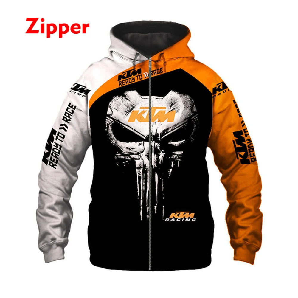 

Spring and Autumn 2023 New Punisher Motorcycle Racing Hoodie Sweatshirt Men's and Women's 3D Printing Casual Fashion Jacket