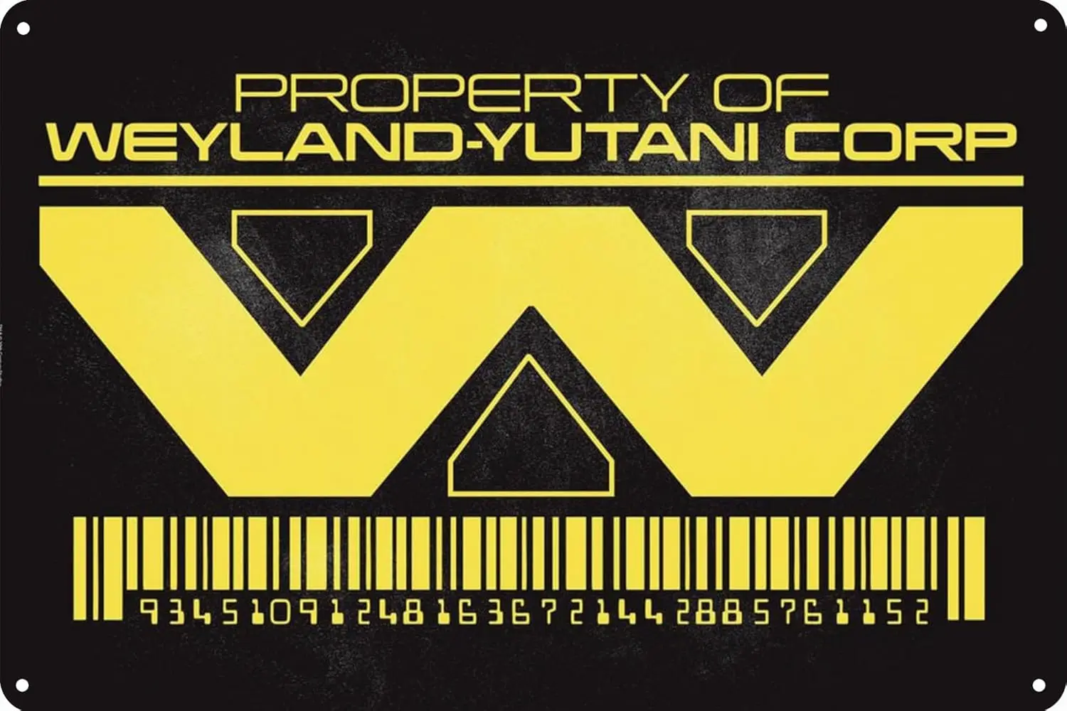 

Металлическая табличка Weyland-Yutani Corp ретро