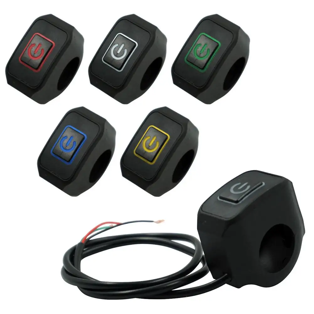 

Motorcycle Switch Headlight Horn Modified Control Switch Button With LED Light Motorcycle Accessories Multi-function Switch