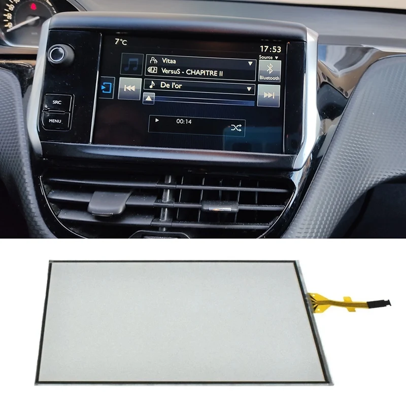 

Car 7Inch Contact Screen Glass Digitizer Navigation For Peugeot 208 2008 308 Citroen C5 C4L C3XR LAM070G004A GCX156AKM-E