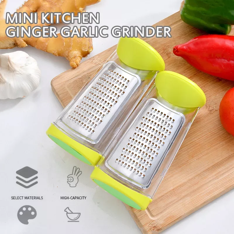 

Manual Mini Kitchen Grinder Ginger Garlic Multifunction Grinder With Scale Spice Bottle For Seasoning Bottle Dropshippping