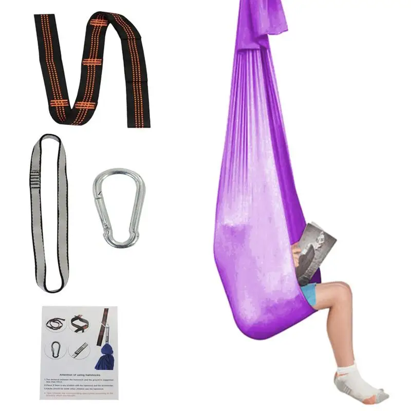 

Детское кресло-качели, эластичный сенсорный гамак для йоги, рандомная Регулировка сенсорных расстройств