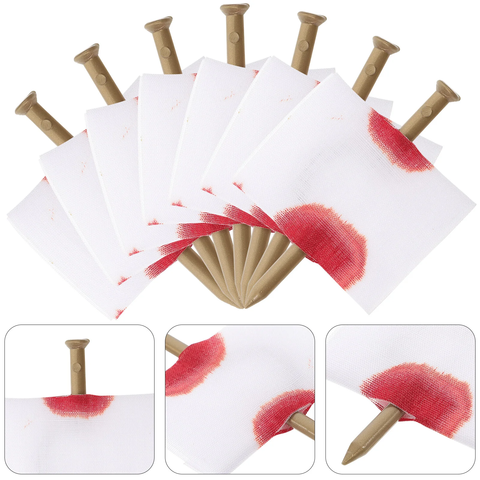 

Halloween Party Supplies Nail Through Finger Funny Creepy Trick Artificial Prank Prop