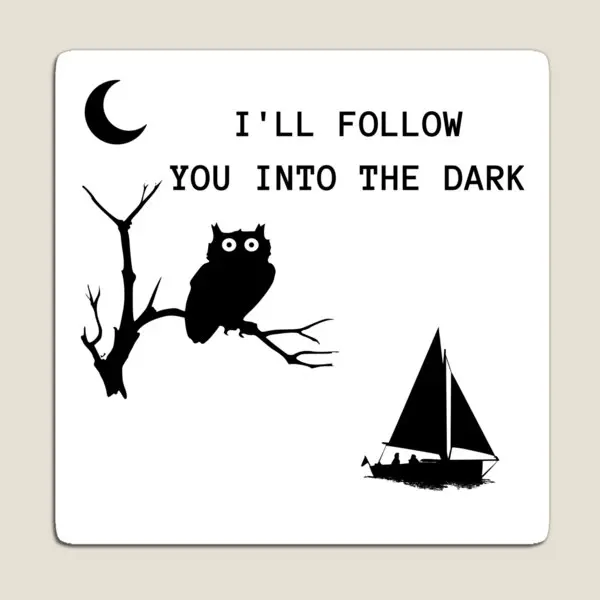 

I Ll Follow You Into The Dark Magnet Stickers Decor for Fridge Organizer Funny Refrigerator Kids Children Baby Colorful