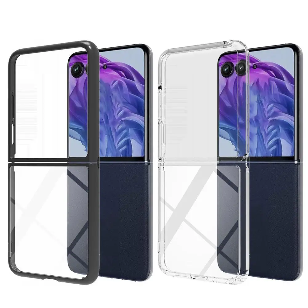 Акриловый прозрачный чехол для Motorola Razr 50 50Ultra Razr40 противоударный кристально