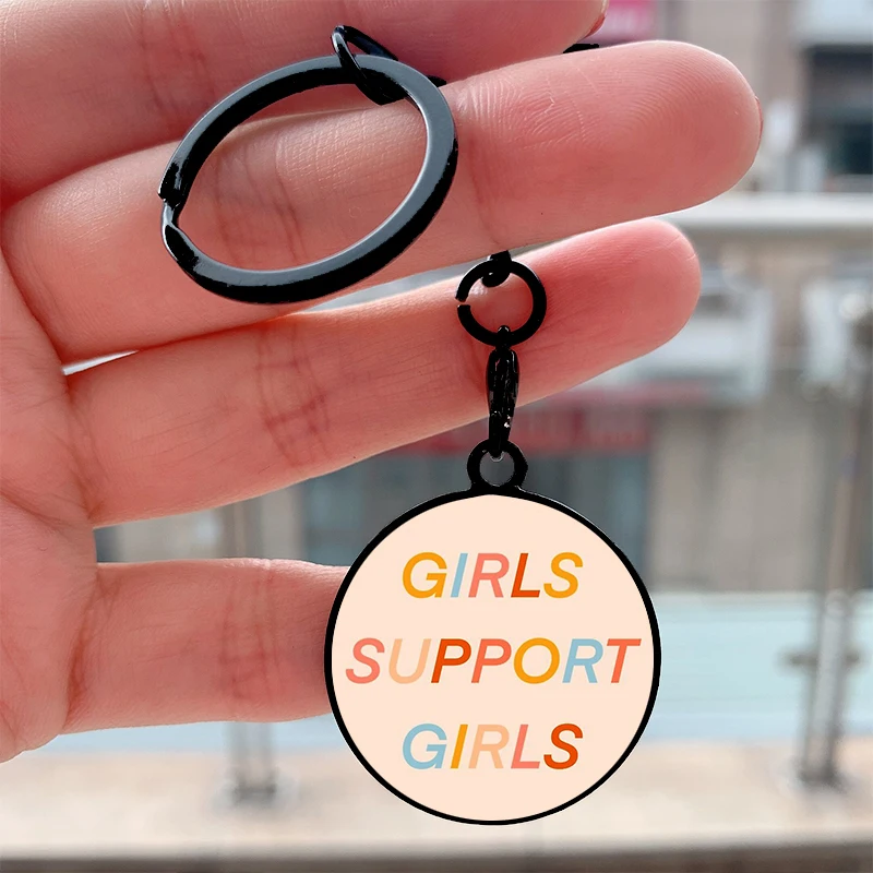 

Fashion Girls support Girls Cool Key Tag Motorcycles Cars Backpack Chaveiro Keychain For Friends Key Ring Gifts Accessories