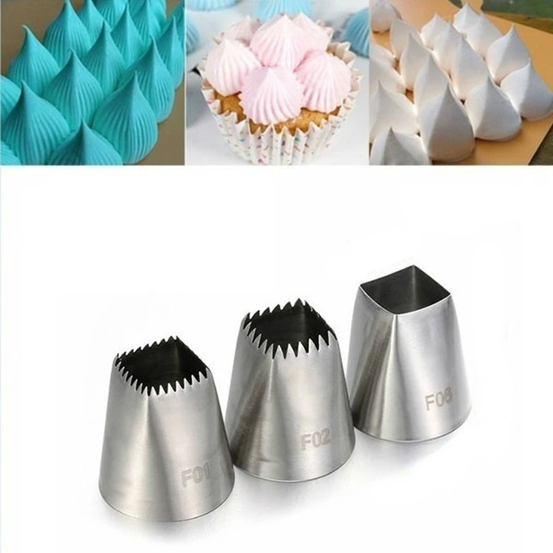 

3PCS Square flower mouth