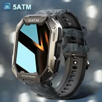 2022 new full touch smartwatch for android xiaomi blood pressure oxygen fitness watch 5 atm waterproof smart watch men military