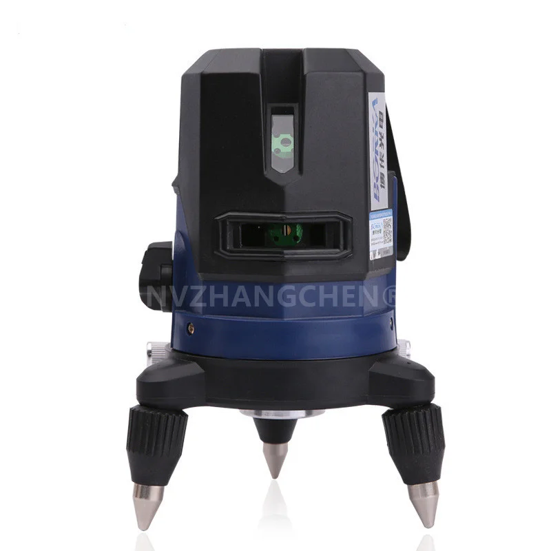 5 линий 6 точек лазерный уровень синий луч крест тонкий вращение на 360 °