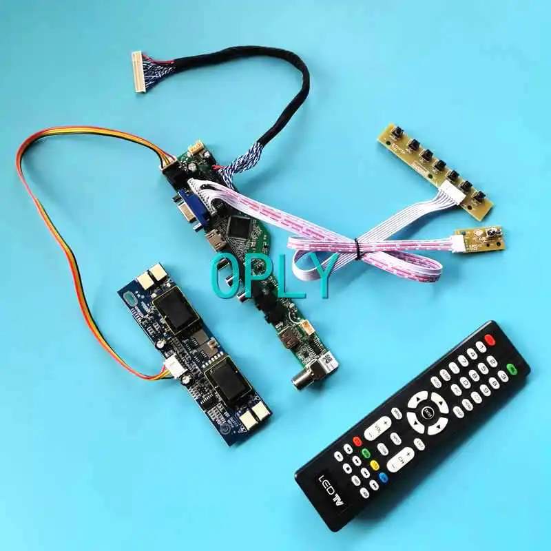 

For LM170E01-A4/A5/A6K1 Laptop Monitor Panel Controller Board 17" 1280*1024 DIY Kit VGA HDMI-Compatible AV USB LVDS 30 Pin 4CCFL