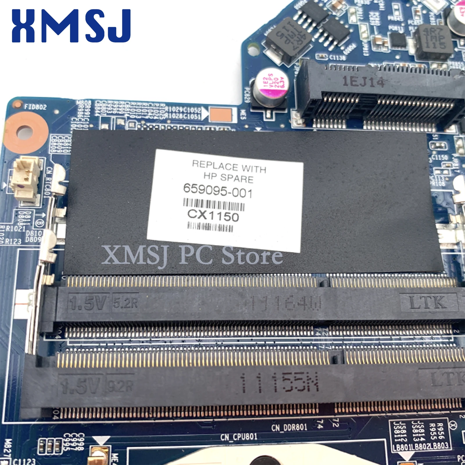 XMSJ For HP Pavilion DV7-6000 659095-001 Laptop Motherboard HM65 DDR3 HD6770M Graphics Card Full Test Main Board