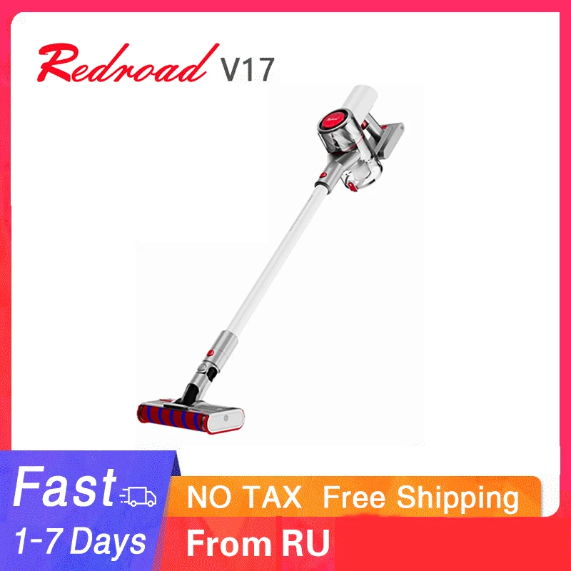 

25000pa Redroad V17 Wireless Handheld Bagless Cyclone Vacuum Cleaner Carpet Sofa Cleaner Cordless Portable Battery