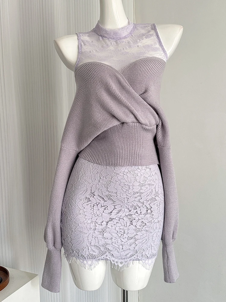 Зимняя женская французская винтажная шикарная одежда Old Money комплект из трех