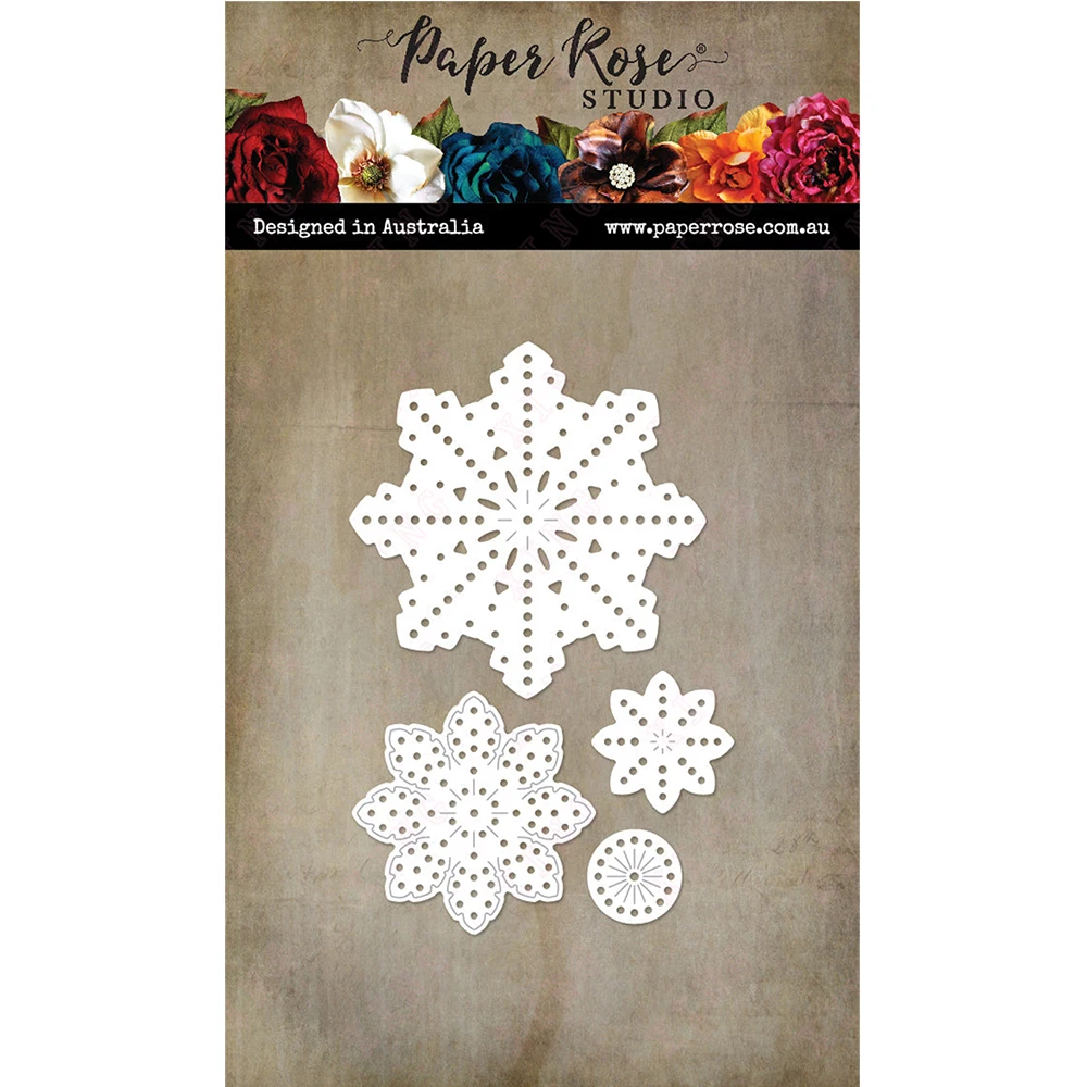 

New Scrapbook Decoration Embossing Template Festive Snowflake 5 Metal Cutting Die Diy Greeting Card Handmade Craft Reusable Mold