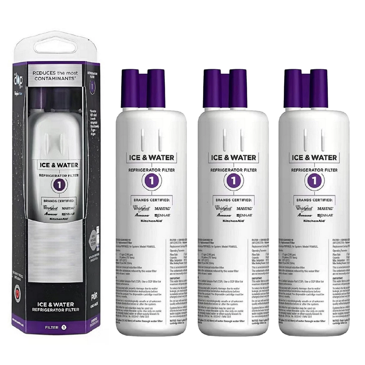 Сменный фильтр для воды в холодильнике для EDR1RXD1 W10295370A 9081 фильтр 1 P8RFWB2L P4RFWB