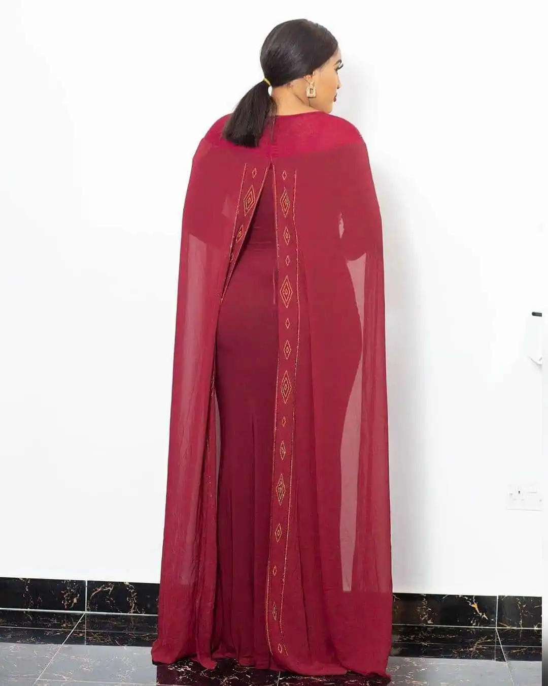 Muslim Pakistani Long Sleeve Maxi Dress Elegant Shalwar Kameez Sequin Dresses 2023 Diamond Women Chiffon Robe Abaya Dubai Hijab