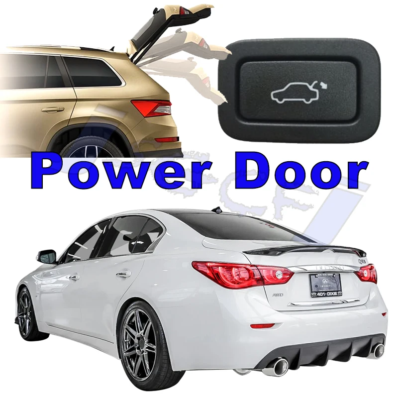 

Car Rear Power Door Tailgate Auto Boot Strut Damper Hands Free Actuator Electric Lid Pole Supports For Infiniti Q50 V37 2013~23