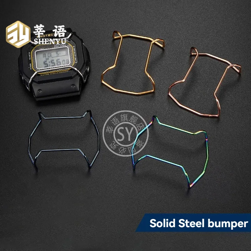 Фото Shenyu Stainless Steel Watch Bumper Guard for Casio G-Shock AE1200 DW5600/5610 GA110/120/400 GWG/GG-1000 Watch Bezel Protector №2