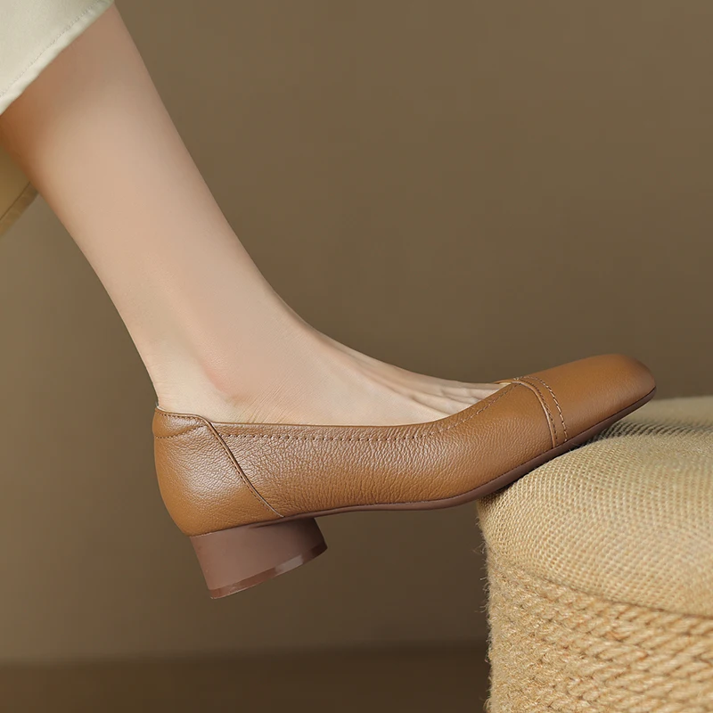 

Туфли женские с закрытым носком, в стиле ретро