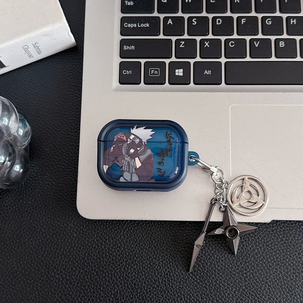 Фото Чехол для наушников с изображением персонажей аниме N-NARUTOS Uzumaki и Itachi для Airpods 4, 2, 3, 1 Pro, 3, 2, защитный чехол для беспроводных Bluetooth-наушников. №5