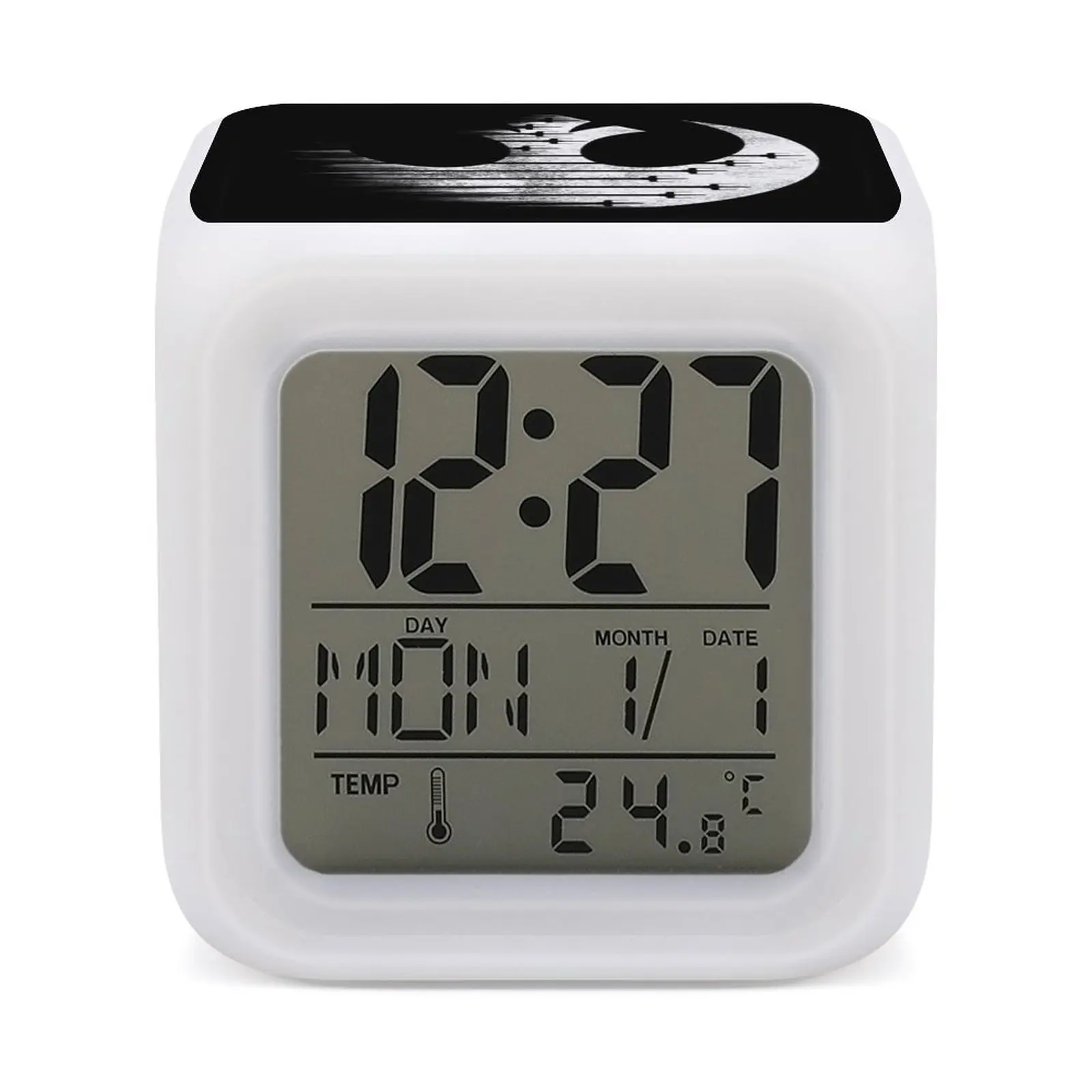 

LED Display XZQSVH-800-09481edb43a0b0767eae2d2d8cf14 DIY Mute Colorful Color Changing Alarm Clock Graphic Cool Living Room Timek