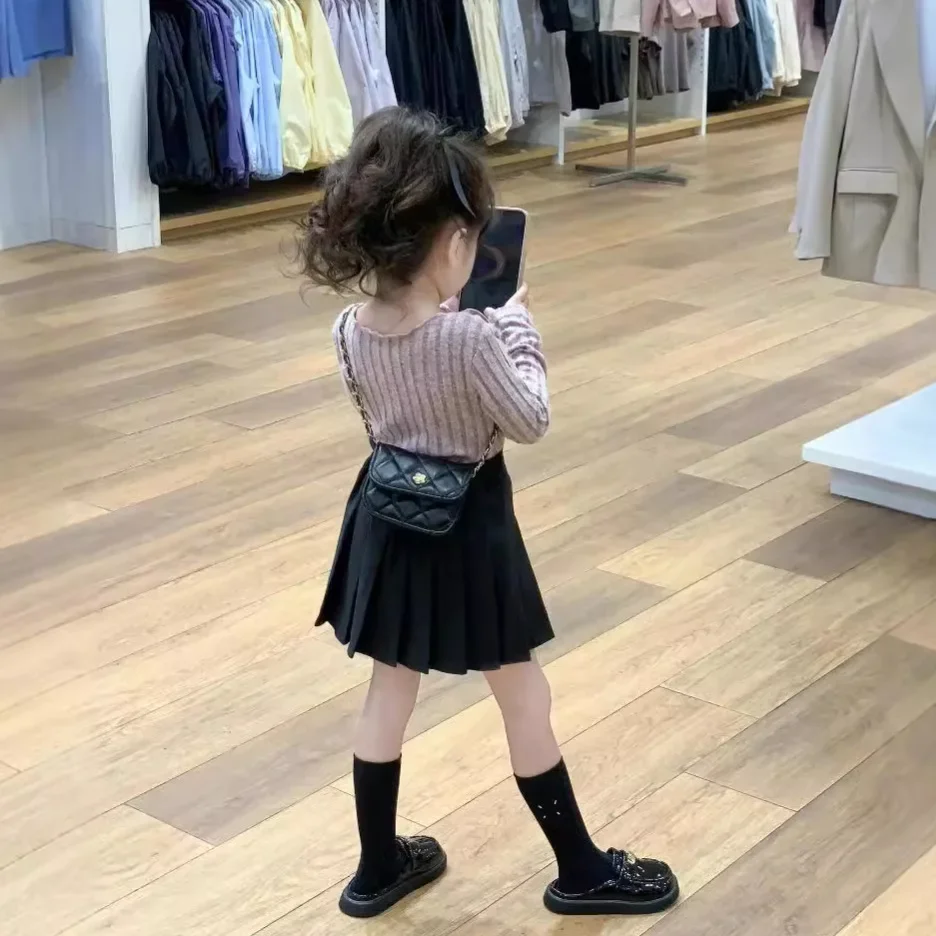 Юбки для девочек осень 2024 новая детская одежда сокровище дизайн в иностранном