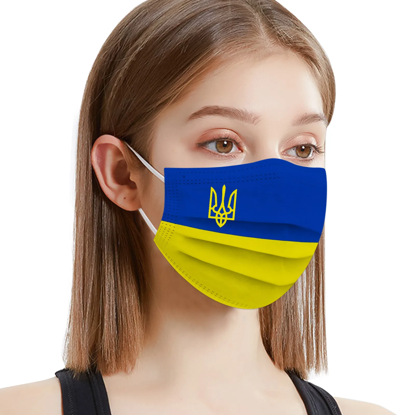 

50 шт., одноразовая маска для лица, из нетканого материала
