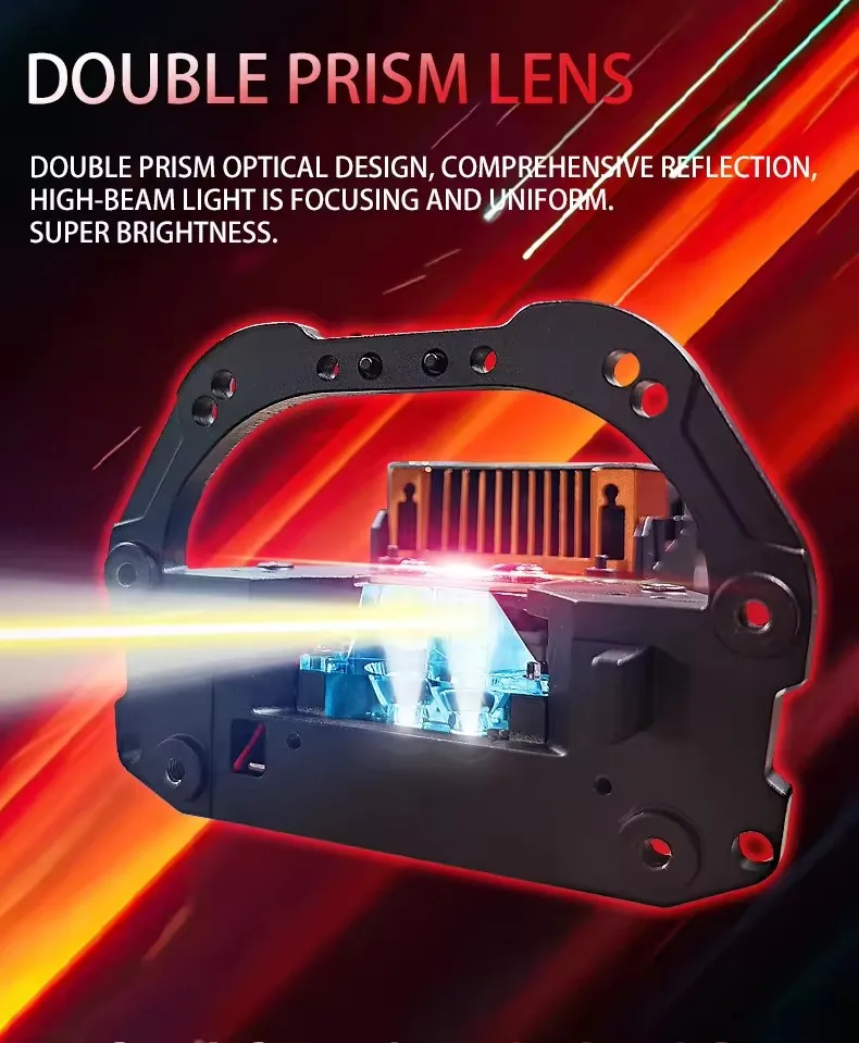 Sanvi Car T11 Double Prism Bi-Led Lens Светодиодная проекторная фара 3 0 дюйма 12 В 112 Вт 4300 К 6000 Hella 3R