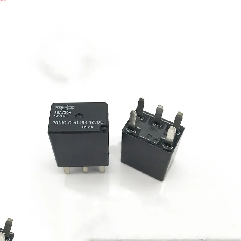 

100% Original New SONG CHUAN 301-1C-C-R1 U01 301-1C-C-R1-U01-12VDC 301-1C-C-R1-12VDC 5PINS 35A/20A/14VDC 12VDC Automotive Relays