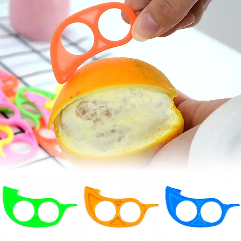 Mini Orange Peeler Lemon Zesters Citrus Fruit Skin Remover Fruit Peeling Stripper Easy Open Plastic Peeling Knife Kitchen Gadget