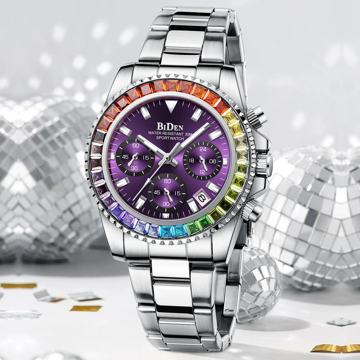 Часы женские Кварцевые водонепроницаемые с календарем и бесплатной подарочной