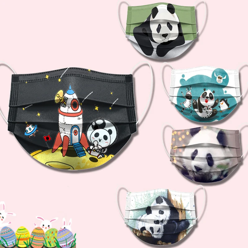 

50/100pcs Mixed Printing Mask Adults Disposable Face Mask Personal 3 Layers Filters Breathable Children Mouth Masks Mascarillas