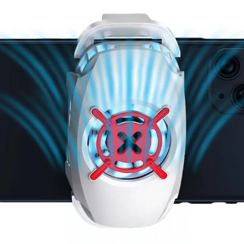 

Phone Cooler For Game Tablet Fan Phone Cooling Radiator Portable Semiconductor Mobile Phone Cooler For Live Streaming And Mobile