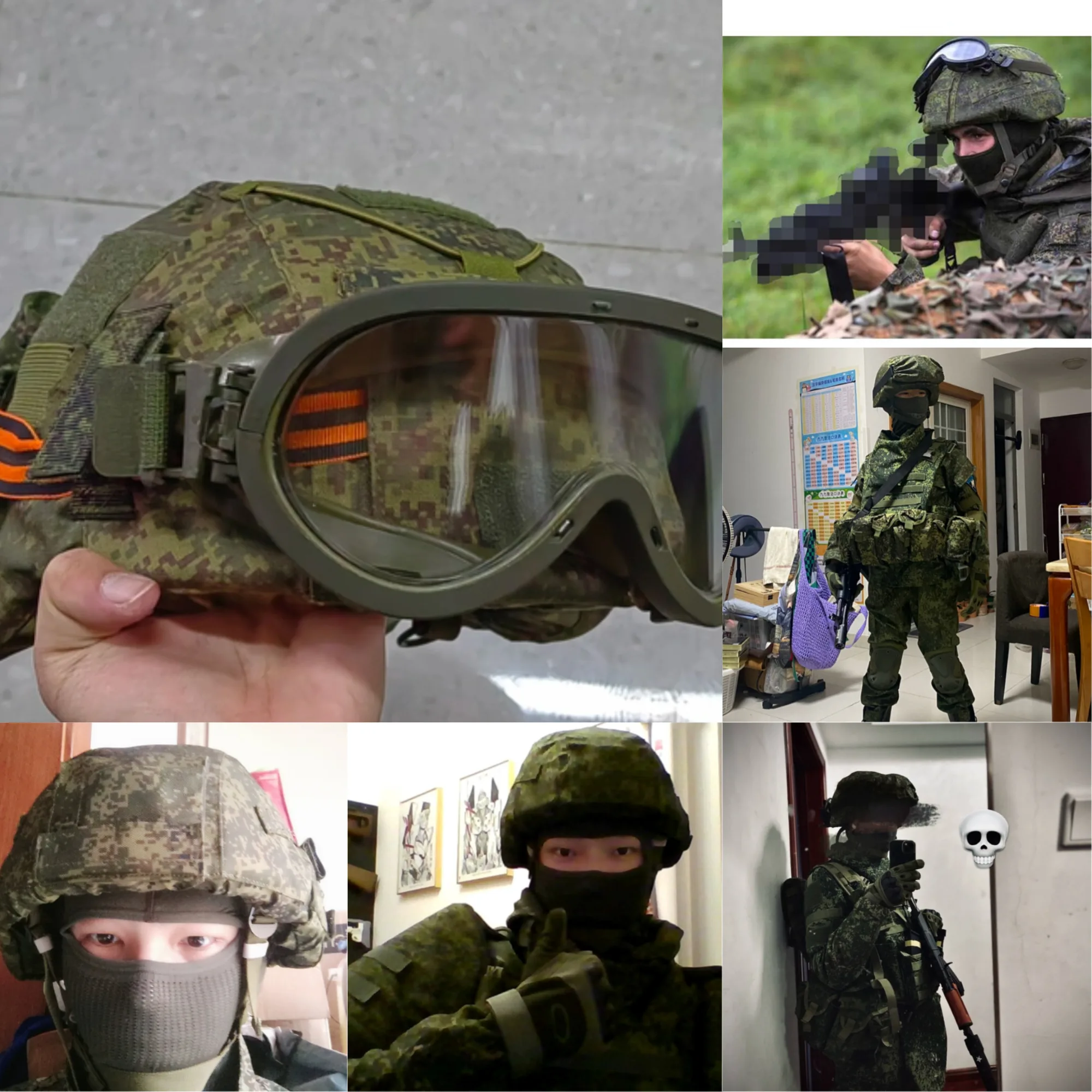 Фото 1 шт., российский военный тактический шлем 6b47, тренировочный шлем EMR, шлем Takov Ratnik и чехол EMR Ruin №2
