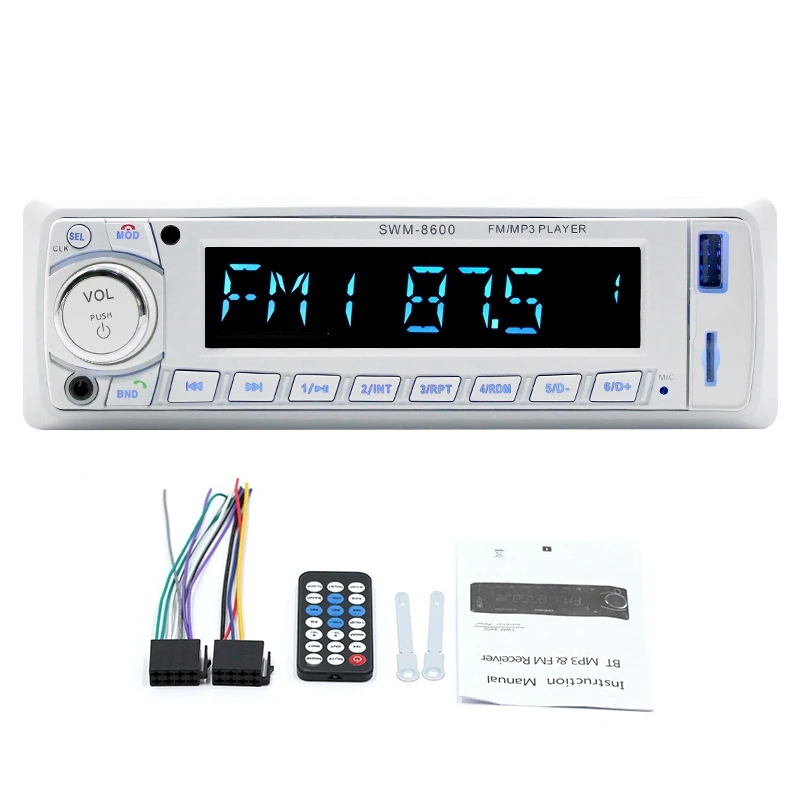 

1DIN In-Dash Car Radios Stereo Remote Control Digital Bluetooth Audio Music Stereo 12V Car Radio Mp3 Player USB