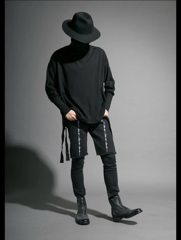 Мужской простой короткий свитер большой весенне-осенний индивидуальный дизайн