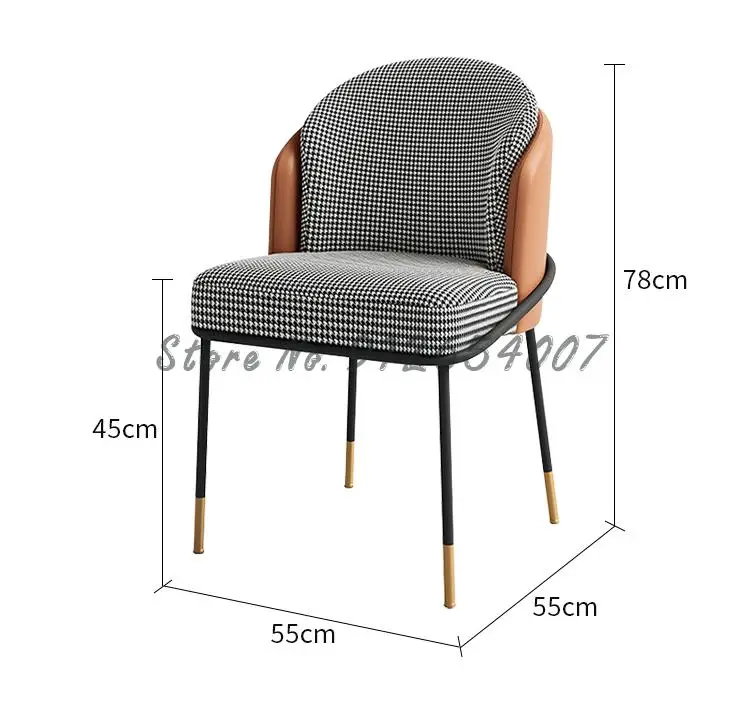 Nordic Dining Chair Home Ins Net Red Creative Casual Makeup Modern Minimalist Backrest Restaurant |