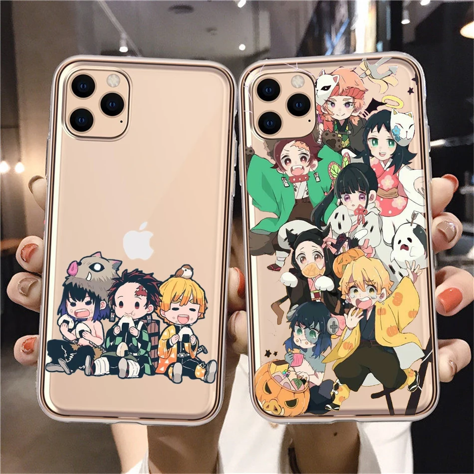 

Kamado Nezuko Kimetsu no Yaiba Demon Slayer TPU Soft Phone Cover Case For iphone 7 8 14 Plus X XS 12 13 11 Pro Max Funda Coque