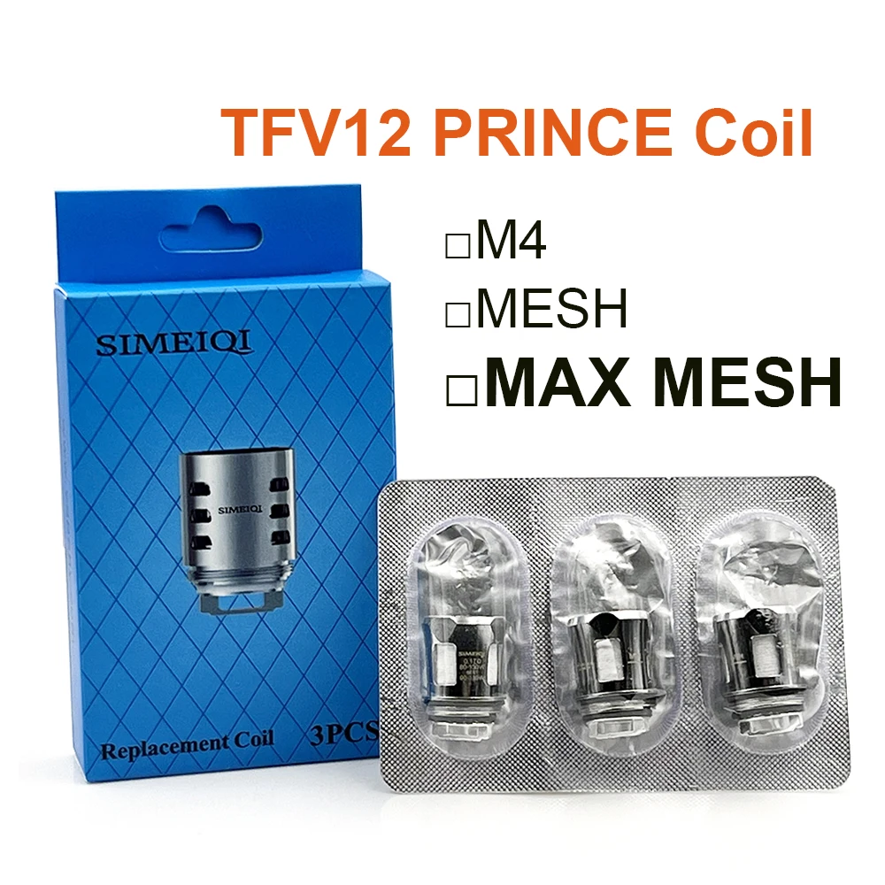 

V12 Prince Coil M4 V12 Max Mesh for TFV12 Prince Tank Glass Atomizer Electronic Smoke Coils