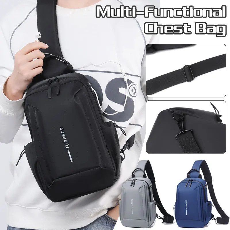 

Waterproof Chest Man Bag Gift Bag Sports Shoulder Sling Cross Body Bags Travel Backpack Men Outdoor Commuter Casual Chest Bag