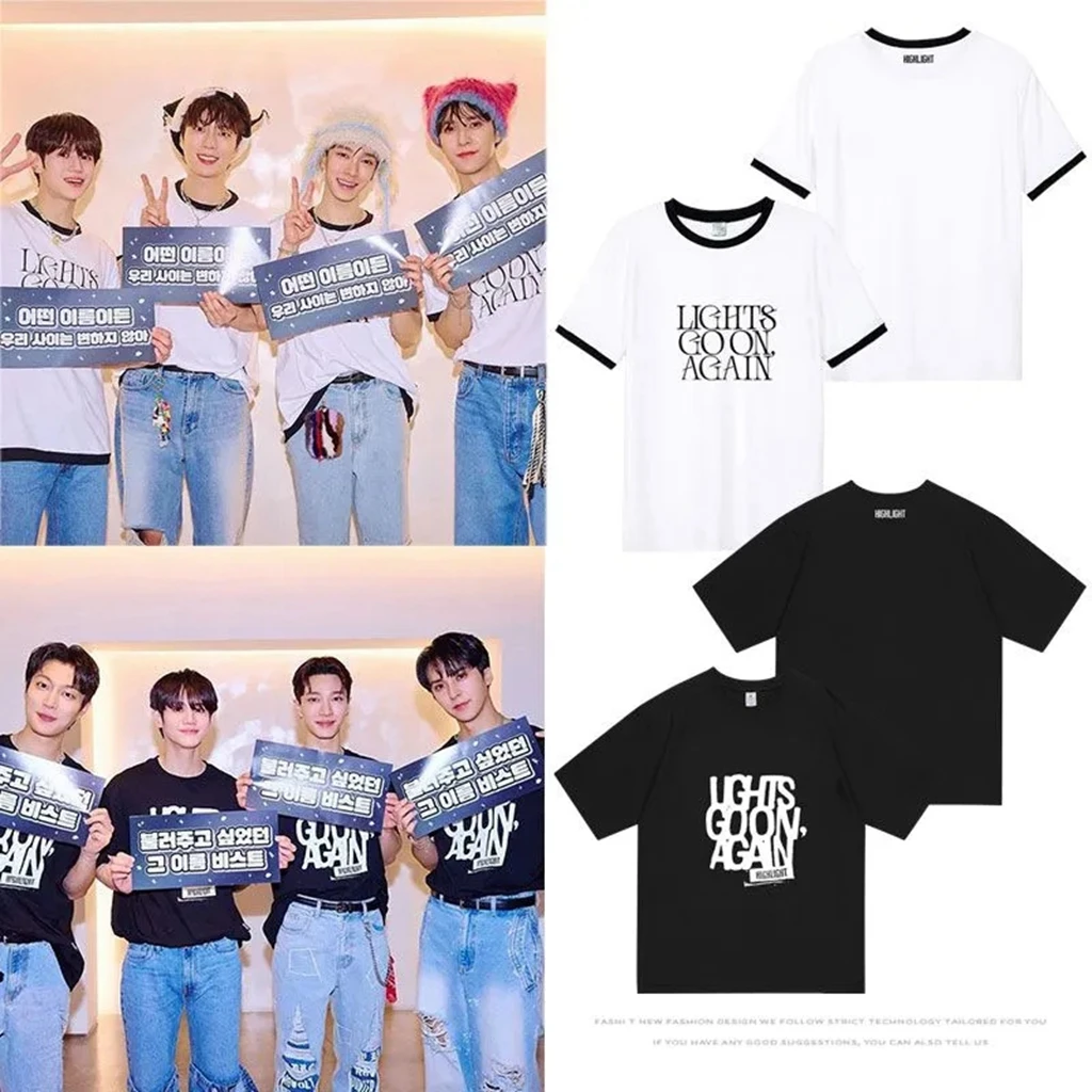 Футболка HIGHLIGHT2024 Kpop Y2K Женская хлопковая с рукавом летучая мышь в стиле оверсайз