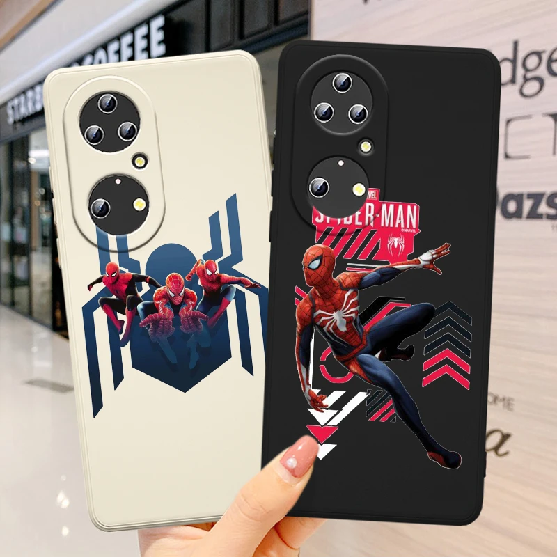 Чехол для телефона из мягкого ТПУ и жидкого силикона Huawei P50 P40 P30 P20 Lite E P Smart 2021 Pro 2019