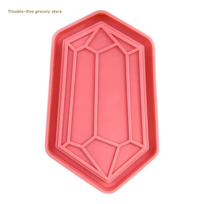 

Serving Borad DIY Mold Ruby Shape Tray Silicone Mold Fruit Plate Casting Mold