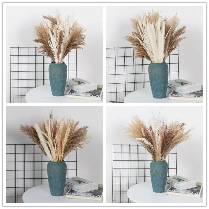 

10PCS Dried Flower Natural Plant Oats Branch Real Eternal Ears of Wheat Bouquet Pampas For Modern Home Room Wedding Decoration