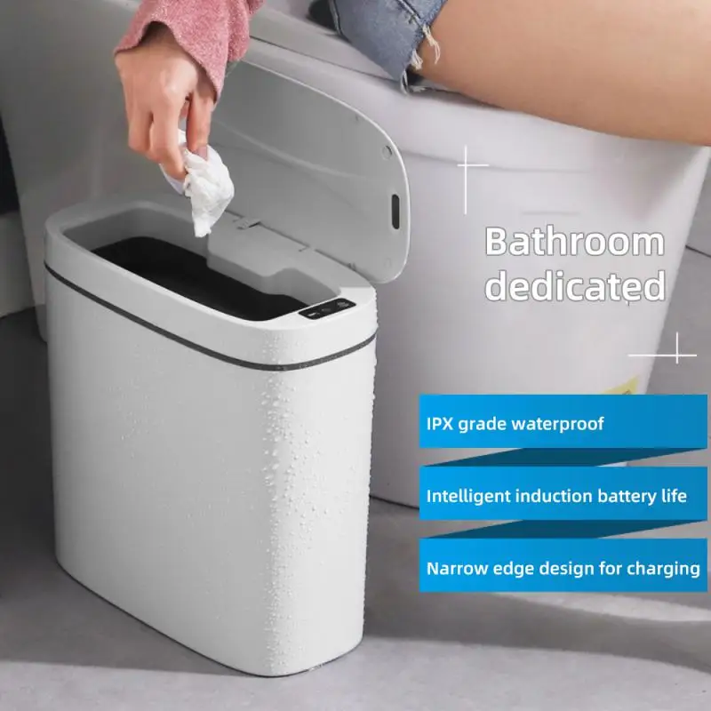 

Toilet Mute Trash Can Home -free Touches The Trash Can Smart Garbage Bin Kitchen Tools Kitchen Trash Can Garbage Can