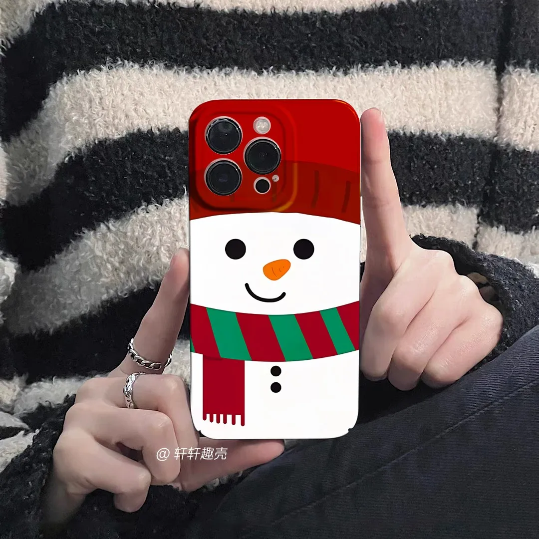 Christmas Snowman Santa Claus Phone Case for XiaoMi 13 12 12X Mi 9 10 11 Pro POCO X3 X30PRO X4 GT NFC M5 C40 5G Hard PC Cover