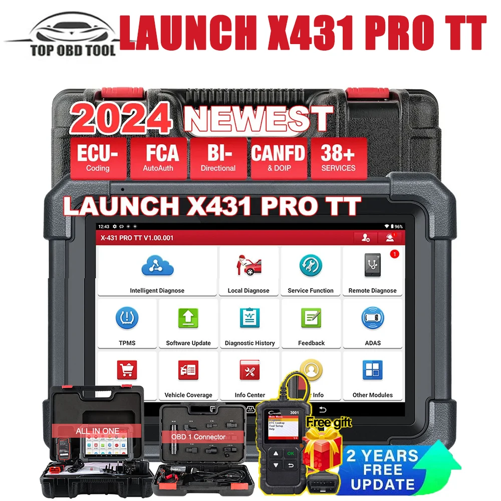 LAUNCH X431 PRO TT с двунаправленным автомобильным диагностическим инструментом DBSCAR VII